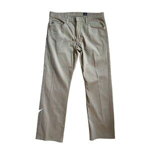 Adriano Goldschmied Jeans Mens The Protege Straight Leg Size 34x34 Beige Casual